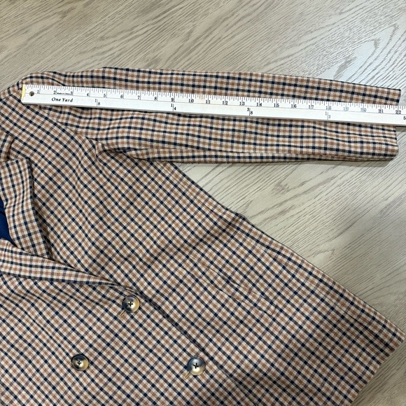 Madewell Blazer Plaid Checkered Preppy Academia Ivy League XXS Tailored Fit Bold - Picture 10 of 13